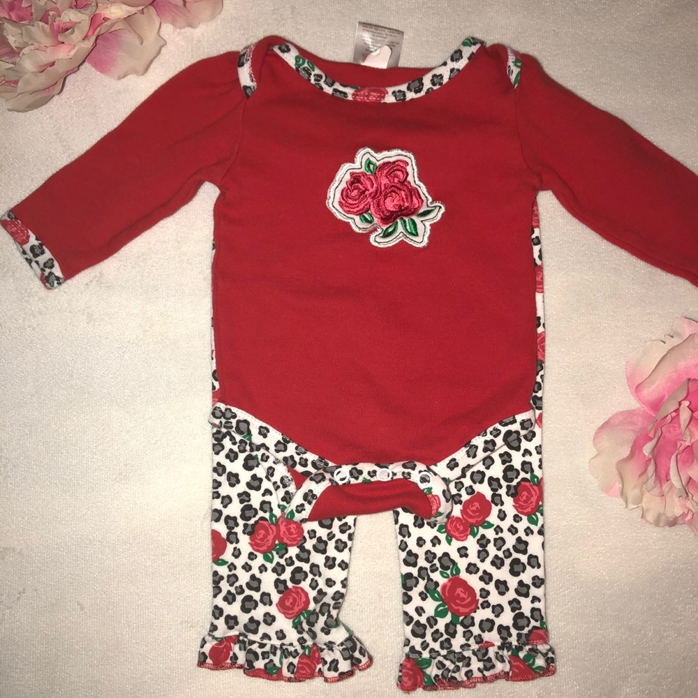 ROSE MATCHING BABY SET 3-6 month NWOT